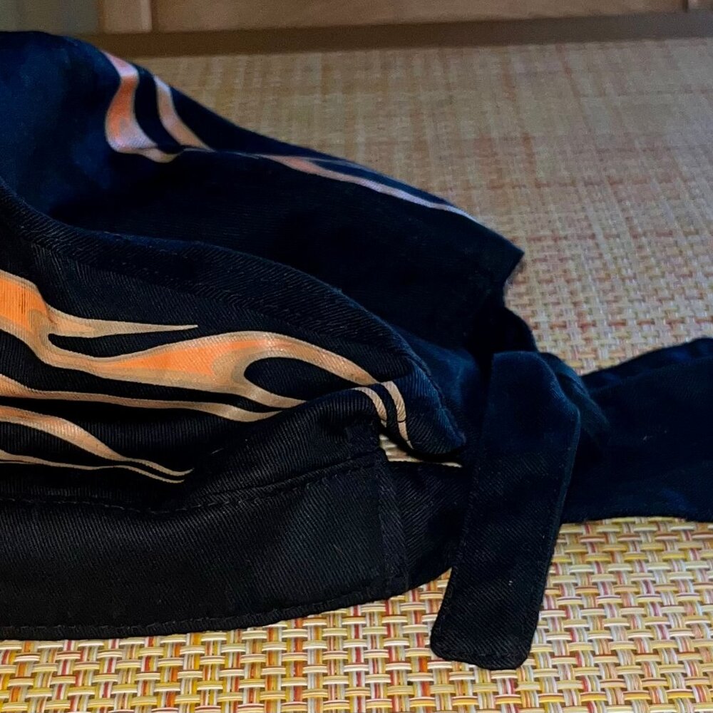 Harley Davidson Black Flames Motorcycle Cap Hat - Picture 4 of 5